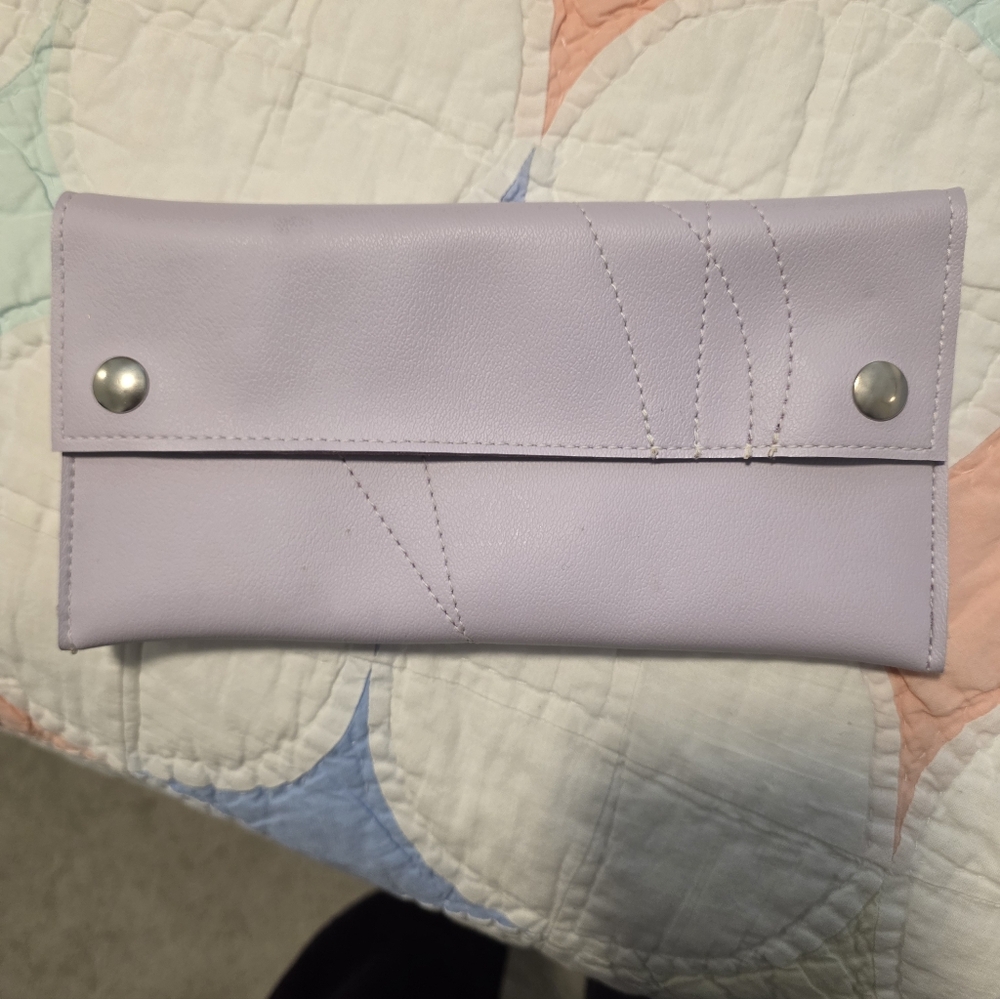 NWOT Lavender Women's Clutch Vegan